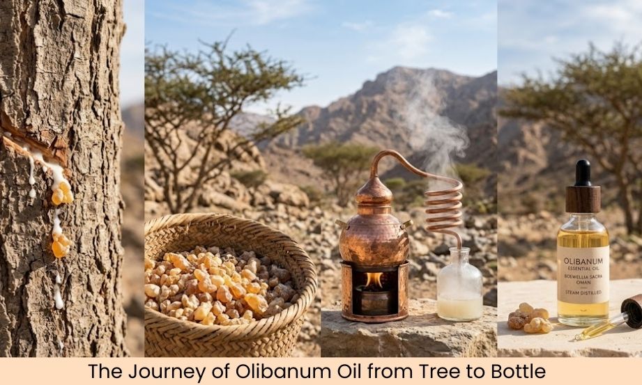 How Olibanum Oil Is Made: From Boswellia Tree Resin to Steam-Distilled Essential Oil