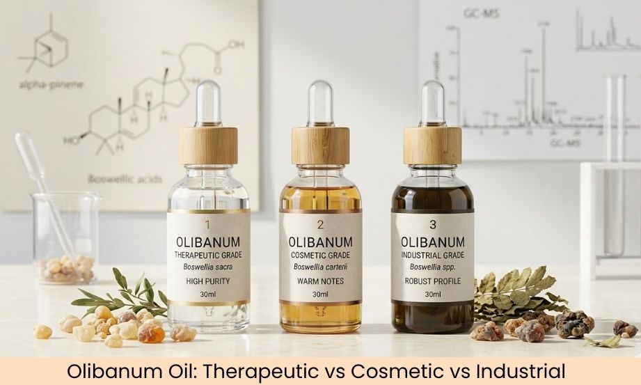 Olibanum Oil Grades: Therapeutic, Cosmetic and Industrial Quality