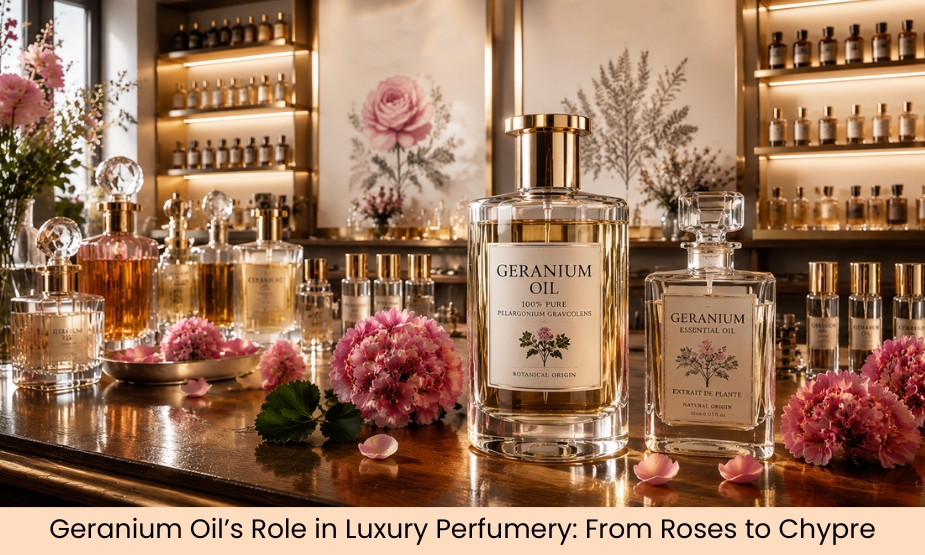 Geranium Oil in Luxury Perfumery: From Rose Accords to Chypre Compositions