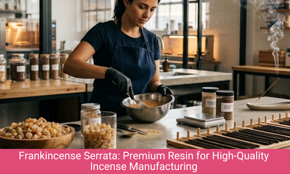 Frankincense Serrata in Premium Incense Manufacturing