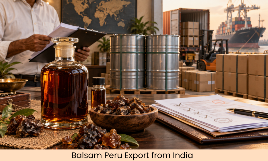 Importing Balsam Peru from India: A Guide to Documentation, Packaging and Bulk Supply