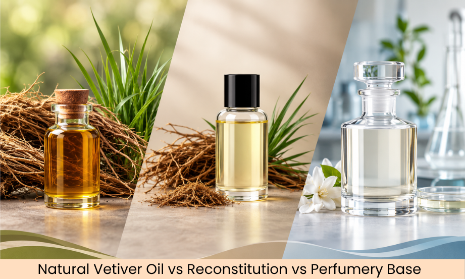 Natural Vetiver Oil vs Vetiver Reconstitution vs Perfumery Base: Which Option Should Formulators Choose?