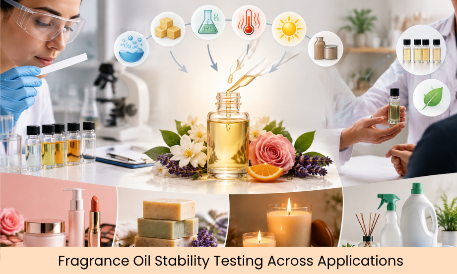 Fragrance Oil Stability Testing for Cosmetics, Soaps, Candles and Home-Care Products