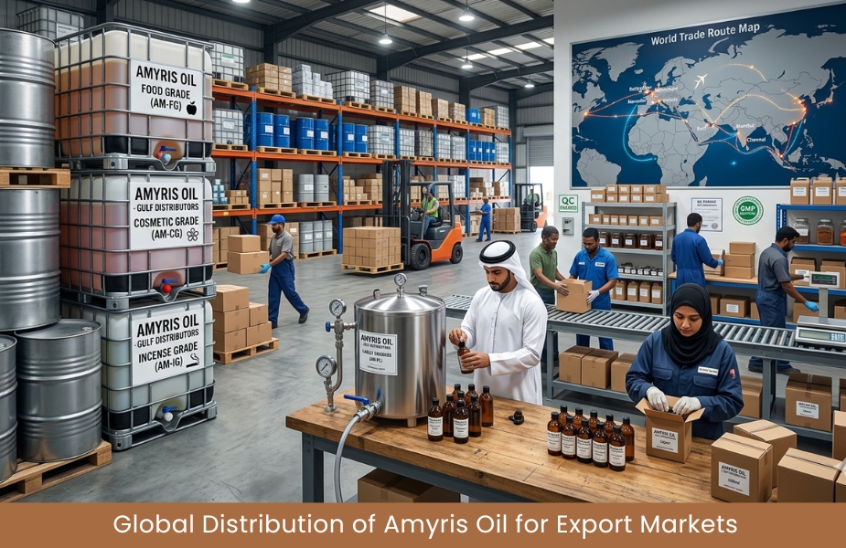 Global Distribution of Amyris Oil for Export Markets